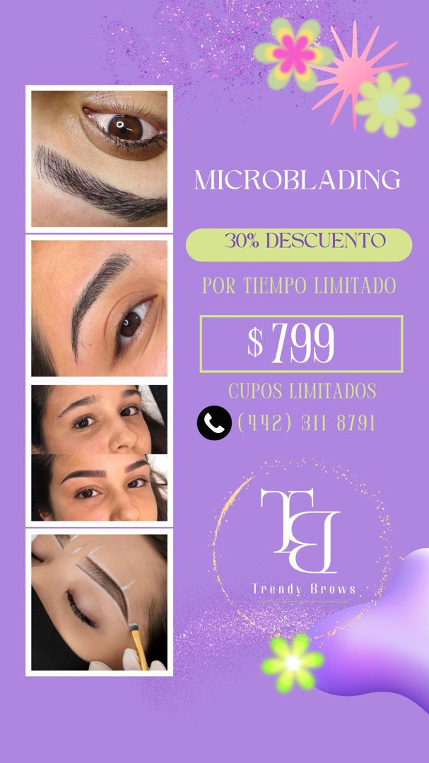 Anuncio de Trendy Brows Juriquilla: Microblading