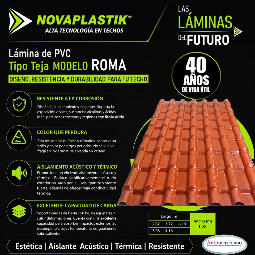 Anuncio de Láminas Mérida: Lámina de PVC