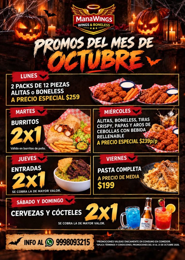 Anuncio de ManaWings: comida