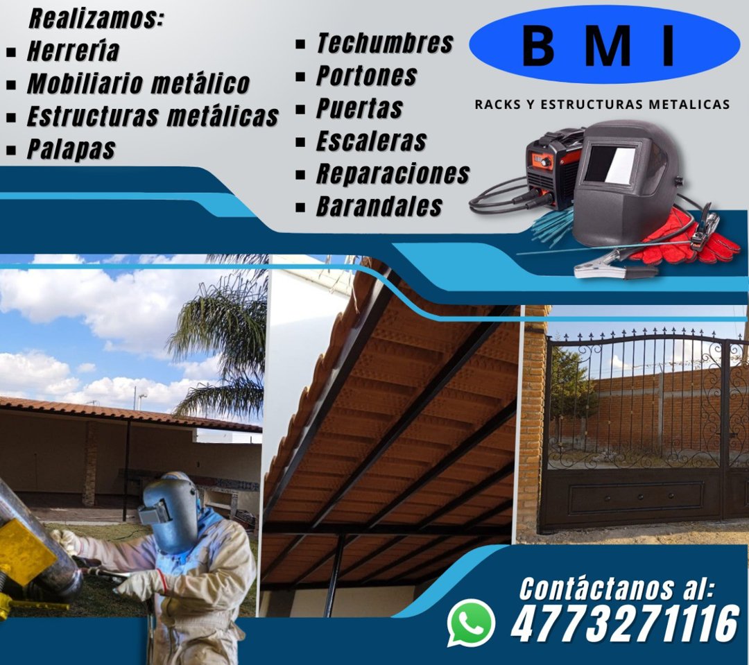 Anuncio de Bmi Herrerria y Estructuras Metalicas: herramientas y estructuras metálicas