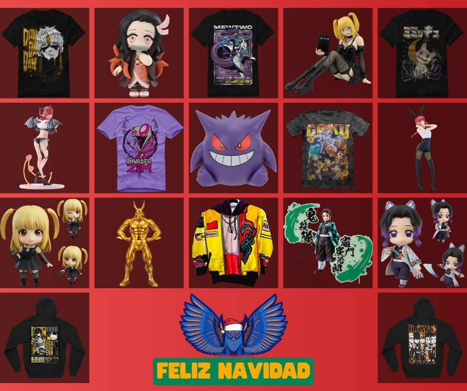 Anuncio de Zeroshop: ropa y figuras de anime