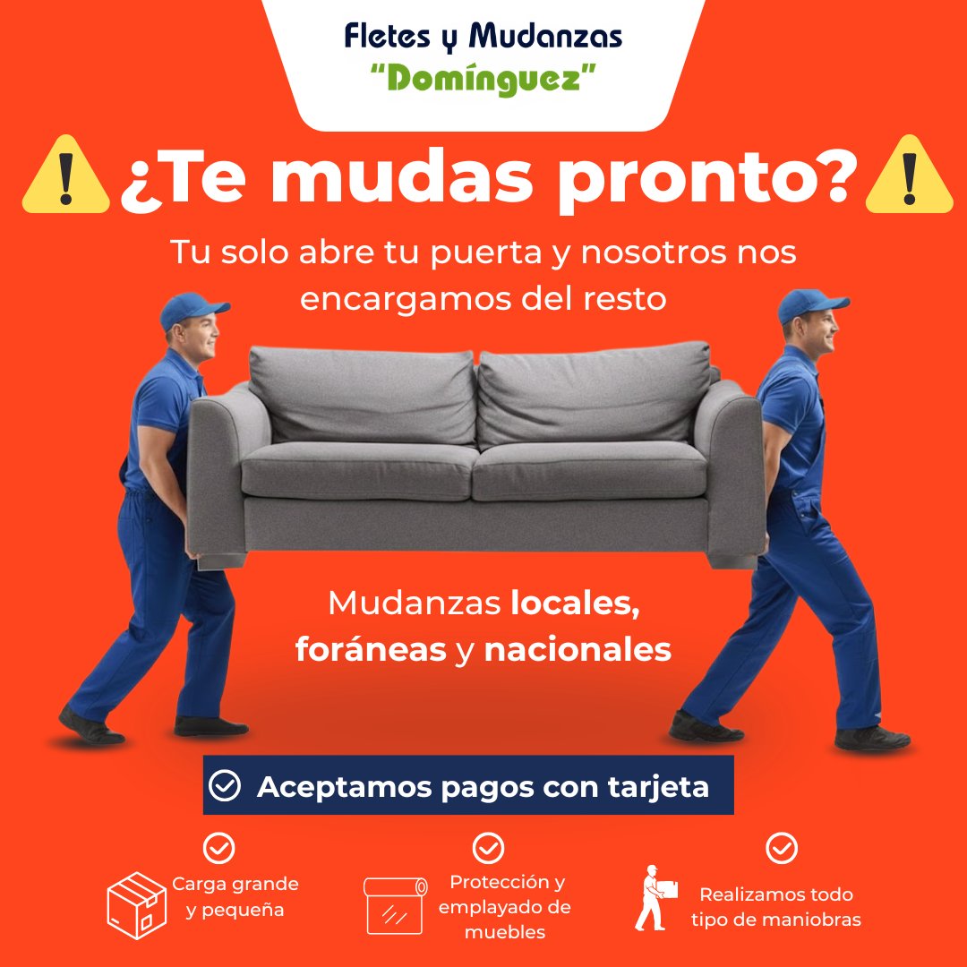 Anuncio de Fletes y Mudanzas Dominguez: Mudanzas y fletes