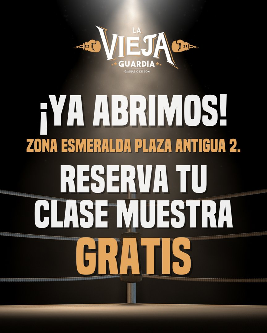 Anuncio de La Vieja Guardia ZE: Gimnasio de box