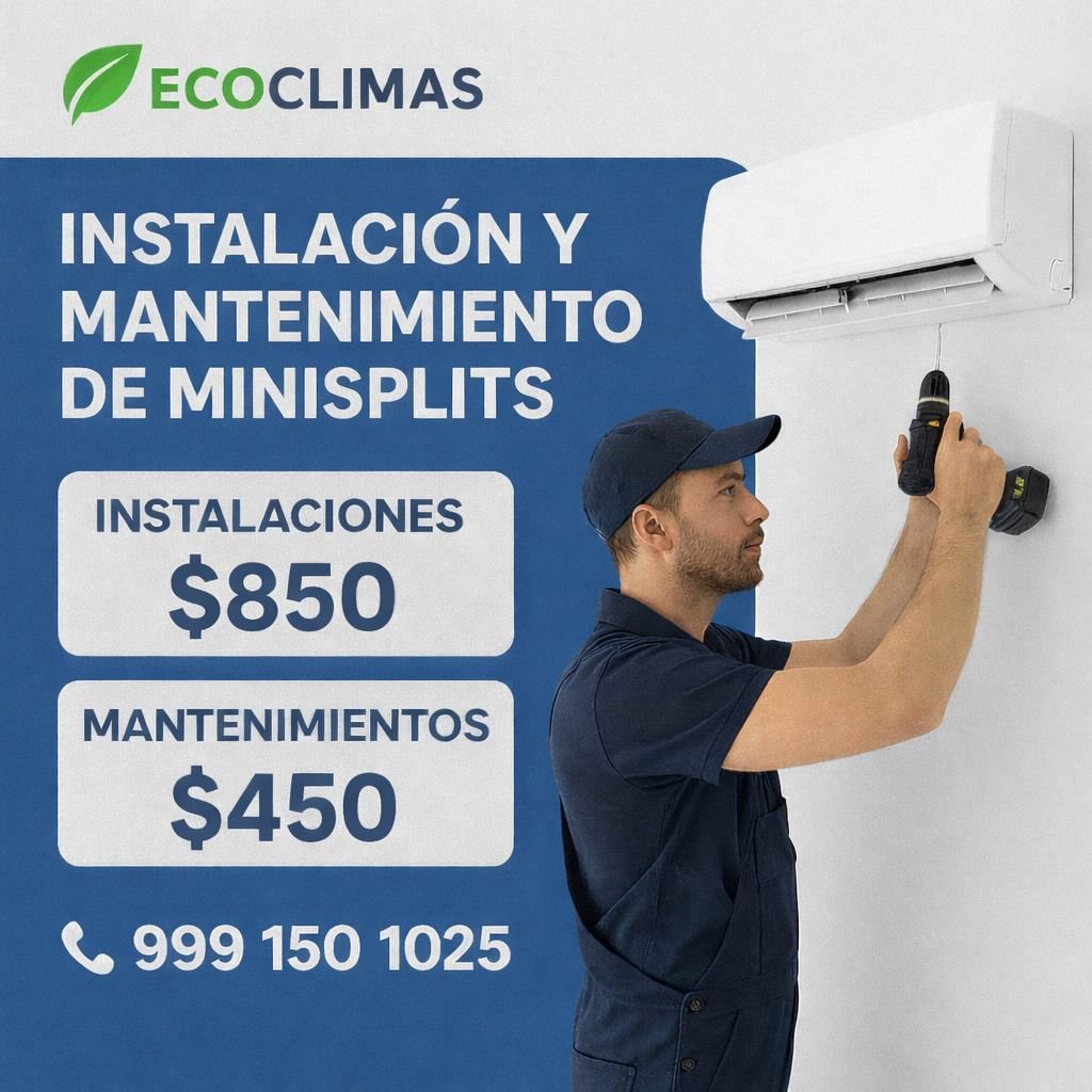 Anuncio de EcoClimas Mantenimiento e Instalación