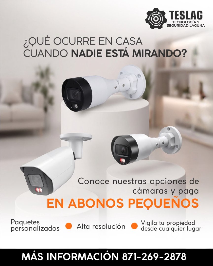 Anuncio de Teslag Tecnología y Seguridad Laguna: cámaras de seguridad