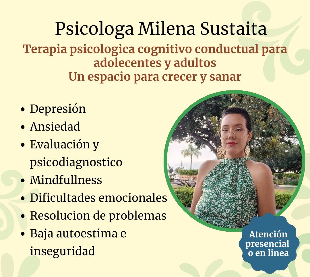 Anuncio de Consultorio psicológico de Chapala: Terapia psicológica cognitivo conductual