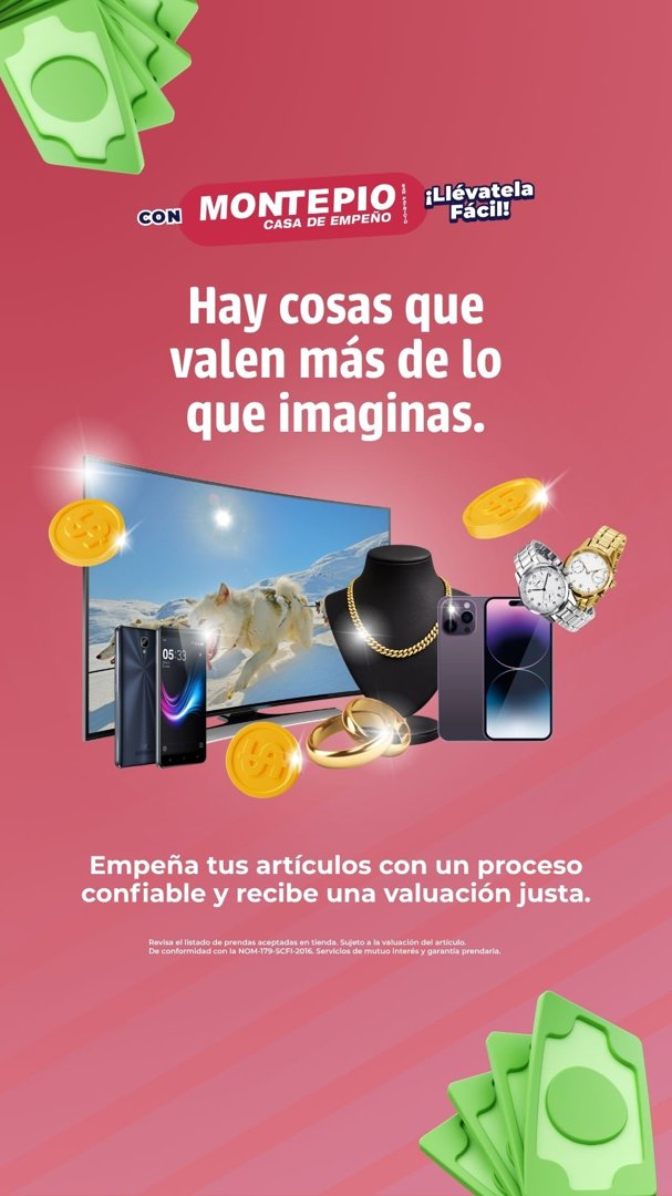 Anuncio de Montepio Los Remedios: empeñar artículos