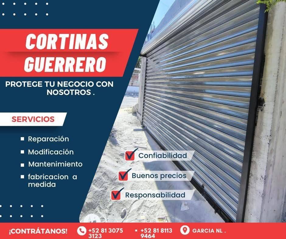 Anuncio de Cortinas Metálicas Guerrero: cortinas metálicas