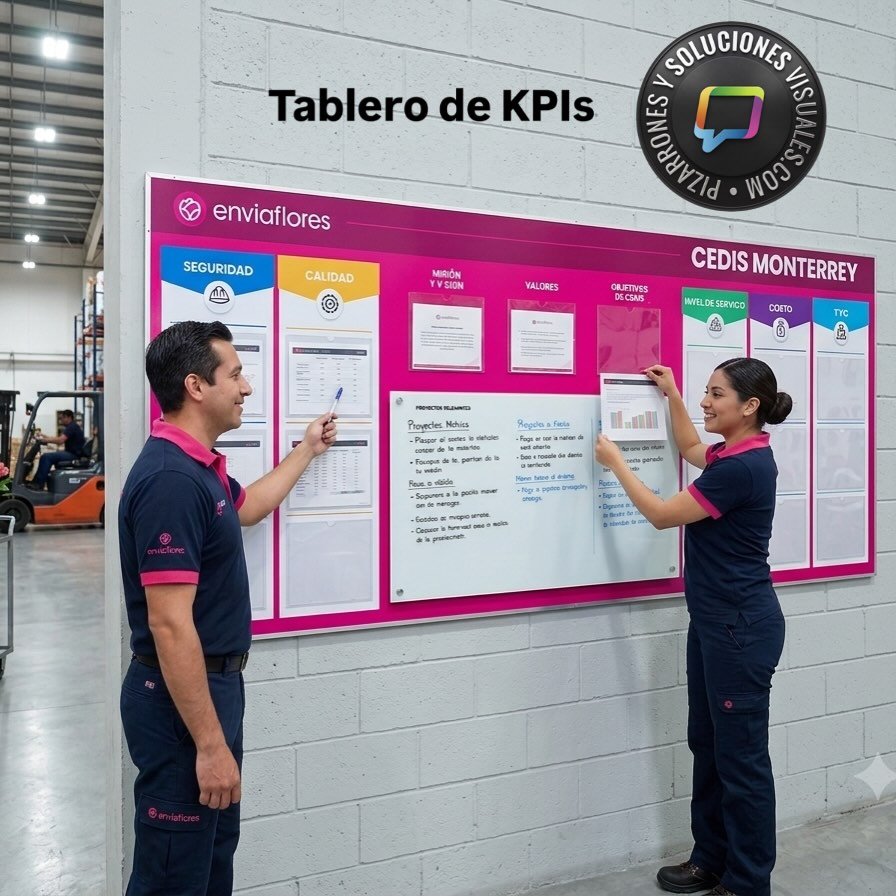 Anuncio de Pizarrones y Soluciones Visuales: tableros de KPI
