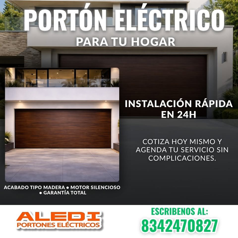 Anuncio de ALEDI Portones Electricos: portón eléctrico