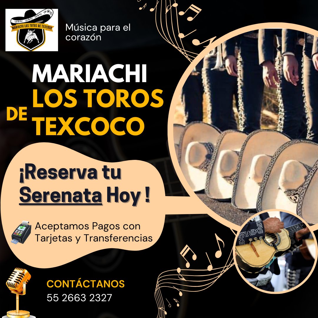Anuncio de Mariachi Toros de Texcoco: Serenata musical con mariachi