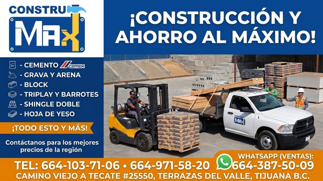 Anuncio de Construmax Ferretería y Maderería: Ferretería y maderería