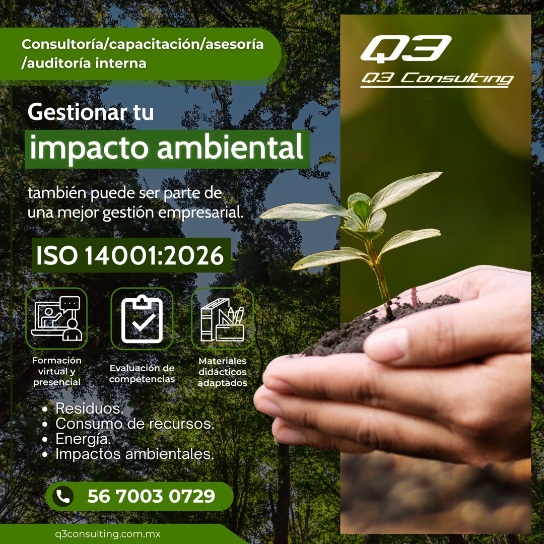 Anuncio de Q3 Consulting: Consultoría en gestión ambiental