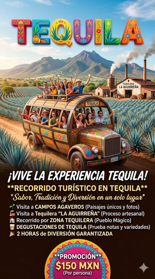 Anuncio de Borrachos pero buenos muchachos: Recorrido turístico en tequila