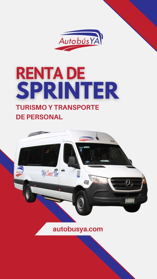 Anuncio de Renta de Camionetas y Autobuses: Renta de Sprinter