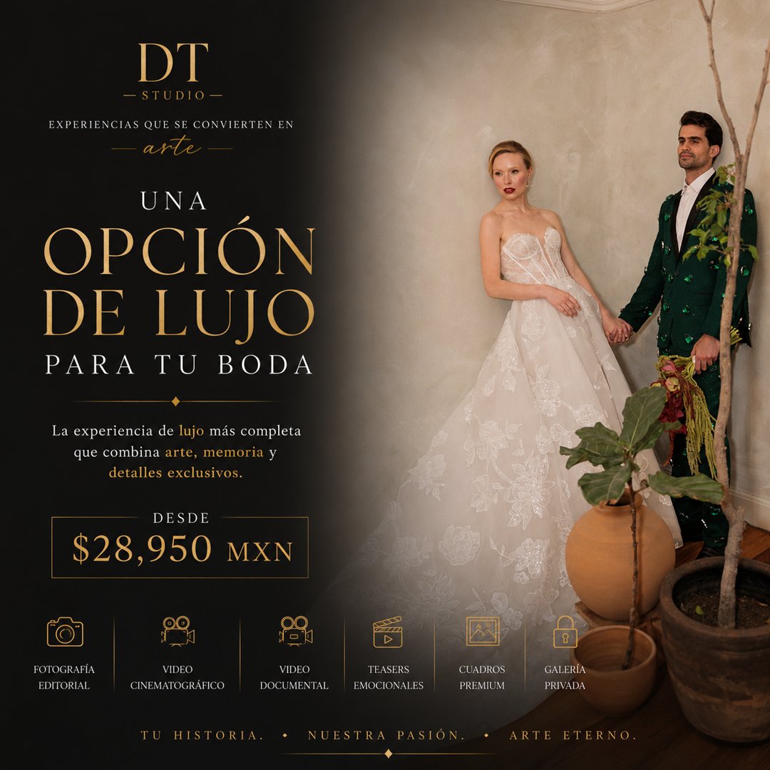 Anuncio de DT Studio: fotografía y video para bodas